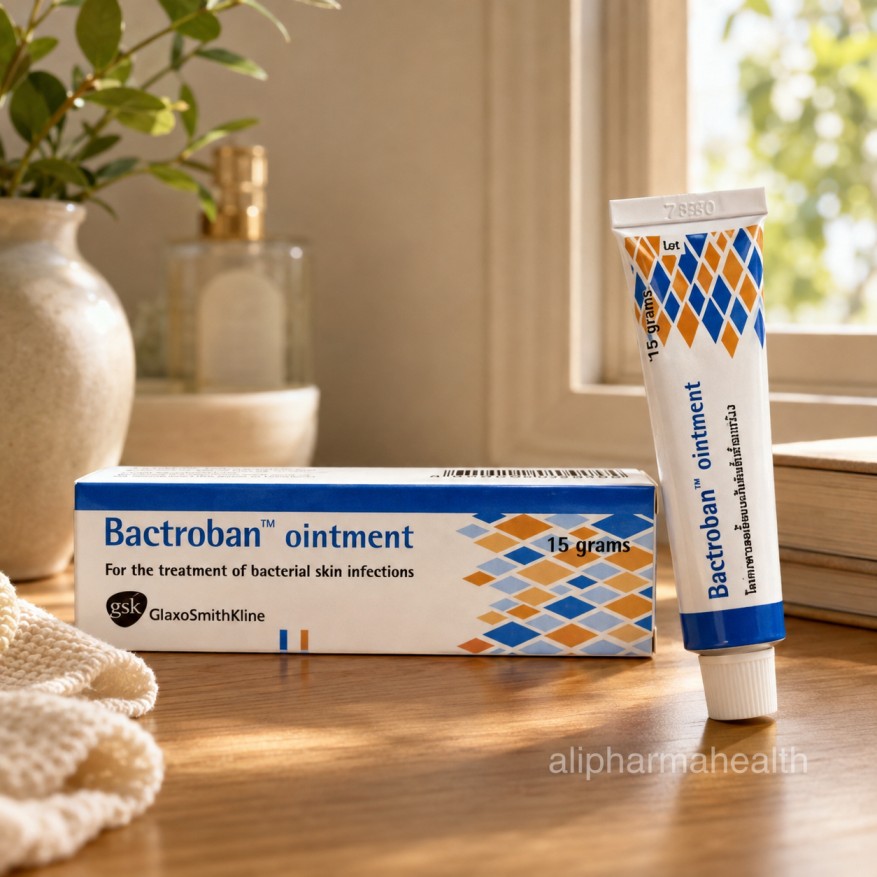 Bactroban Ointment 15g containing Mupirocin 2% topical antibiotic for bacterial skin infections